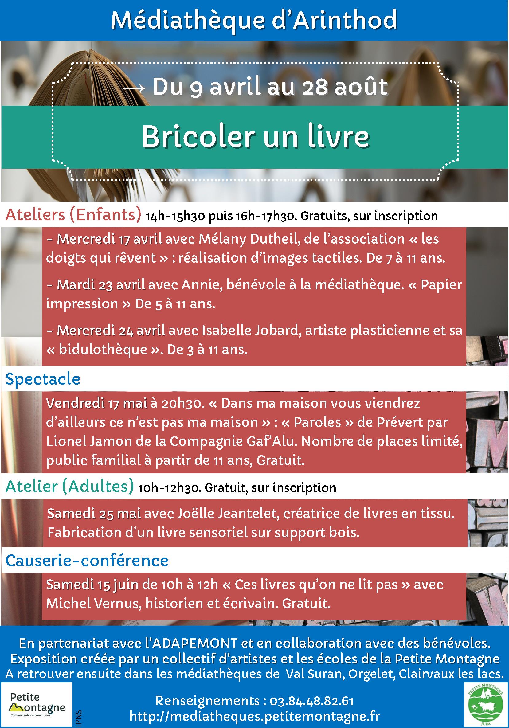 Bricoler un livre Flyer