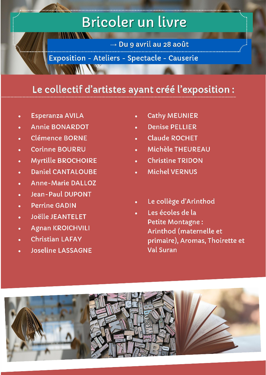 Bricoler un livre Liste artistes